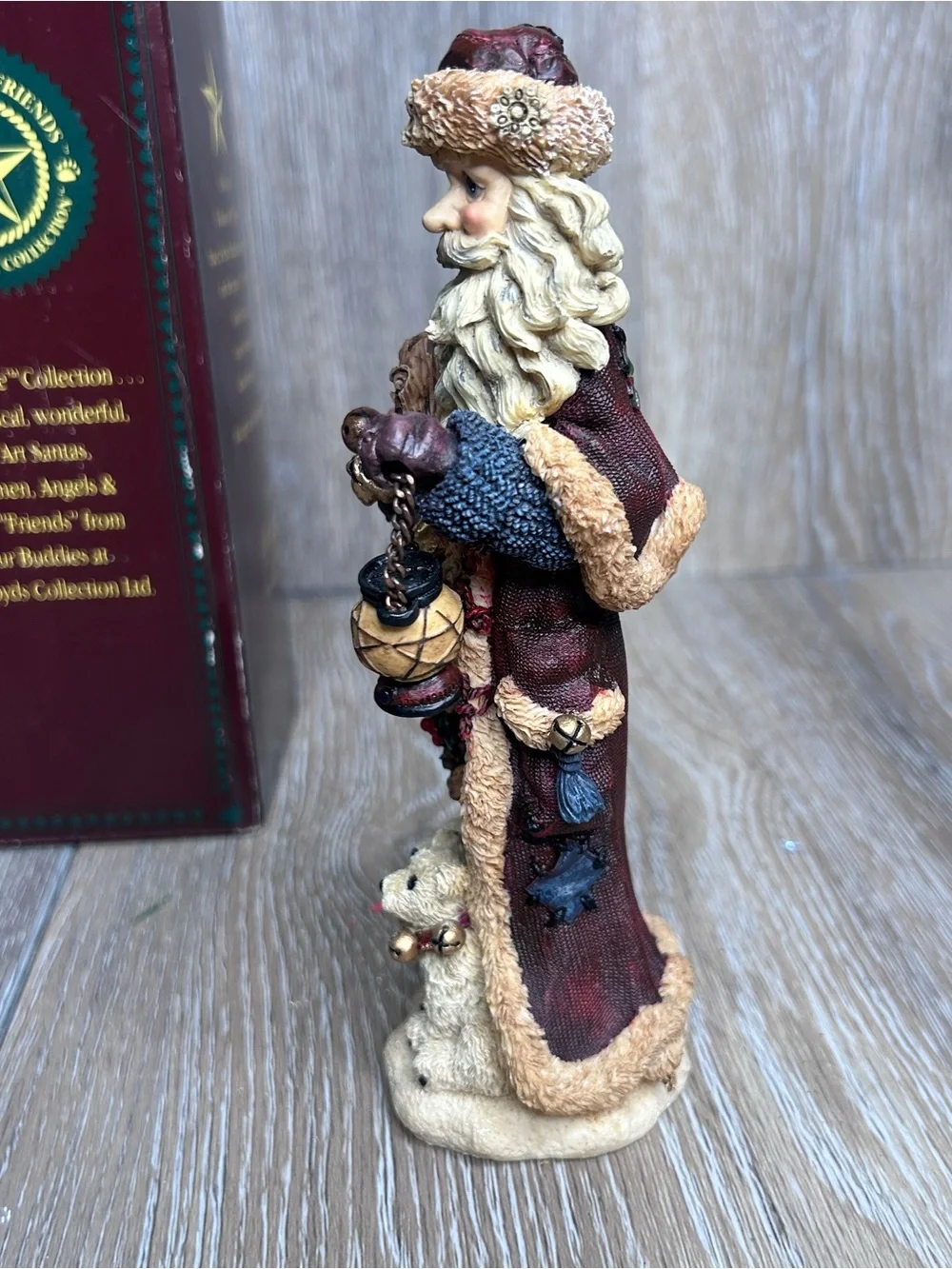 VTG 1996 Boyds Bears Folkstone St Nick The Quest Santa Figurine 2808 Boxed